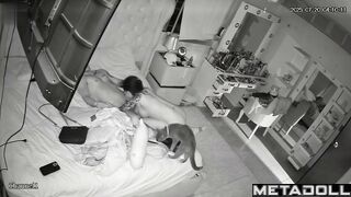 Tattooed couple enjoying their first passionate night