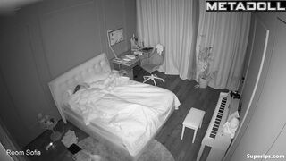 Sexy woman is alone in the room & dreaming about a hot threesome