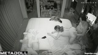 A mature married couple has sex with breaks for internet surfing
