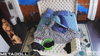 Hot and passionate sex amid a little chaos in the bedroom