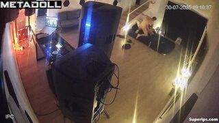 Cool sex after long home party / hidden camera, look