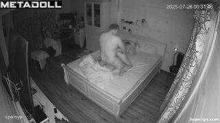 Spouses spend the day at home, resting in their cozy room, look