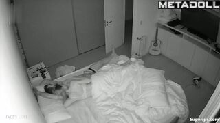Couple fucked quietly at home, enjoying the calm evening light