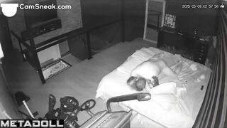 Secret cam in their bedroom records their passion every night