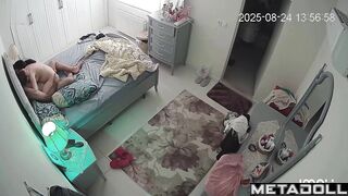 Couple fucking hot, unaware of the storm brewing outside
