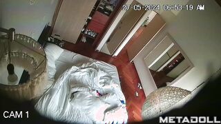This is just her morning routine / home hidden cam