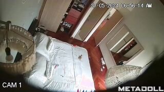 This is just her morning routine / home hidden cam