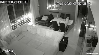 Living room secret camera - look what they did after party