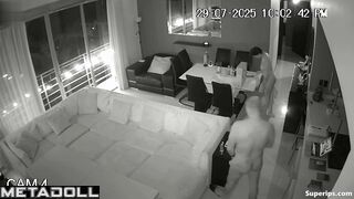 Living room secret camera - look what they did after party