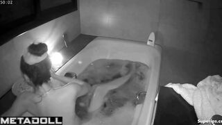 Boyfriend kissed her after their passionate bathroom fuck
