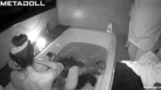 Boyfriend kissed her after their passionate bathroom fuck