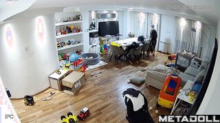 While their son is not at home - naughty parents have some sexy fun