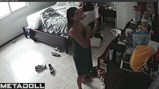 Casual day of married couple - but she wanna show her sexy body for you