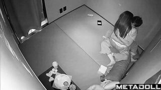 Asian boy and girl are spending their time with innocent kisses