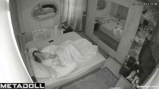 Couple having best time under the blanket (winter sex)
