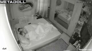 Couple having best time under the blanket (winter sex)