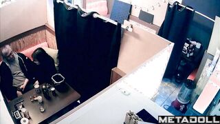 Young asian slut took their clients in the cafe, public video