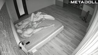 Husband finished on her belly (cozy bedroom video)