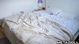 He looks at her during sex and smiles, hidden video