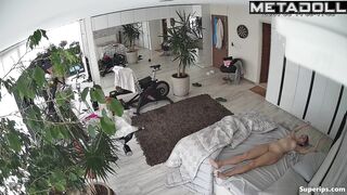 Excited husband eagerly licks his sexy wife's cunt and ass