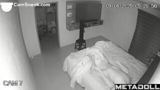 Naked big-bottomed blonde won't let her sleepy husband sleep
