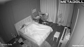 A teenage girl is incapable of falling asleep without a good orgasm