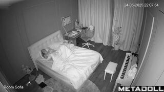 A teenage girl is incapable of falling asleep without a good orgasm