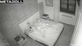 The bored naked blonde couldn't resist and started  hitting on her husband