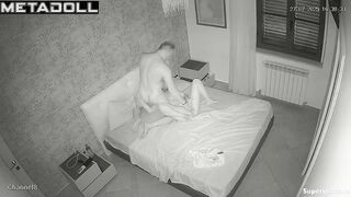 The bored naked blonde couldn't resist and started  hitting on her husband