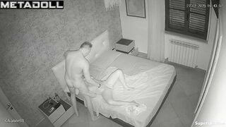 The bored naked blonde couldn't resist and started  hitting on her husband