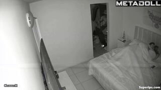 Bearded husband puts his sexy wife on his hot big cock