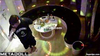 Asian people kissing in a karaoke club (they met an hour ago)