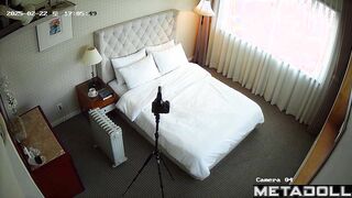 Young lady ordered an intimate photo shoot at home
