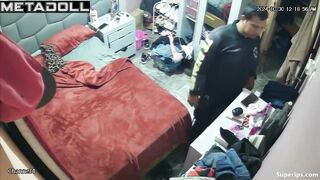 Chubby husband licked his young wife's hot pussy before fucking her