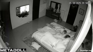 A temperamental husband distracts his wife from watching a movie