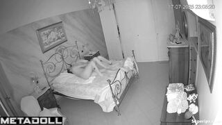 Excited husband pesters and fucks his cute bored wife