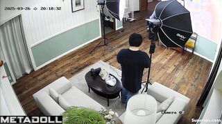 Active photo shoot of a seductive Asian girl in all sexy poses
