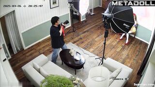 Active photo shoot of a seductive Asian girl in all sexy poses