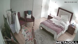 Mom masturbating in her daughter's room (hot solo)