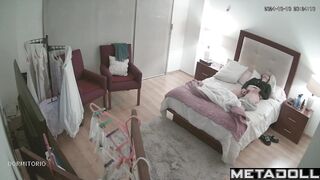 Mom masturbating in her daughter's room (hot solo)