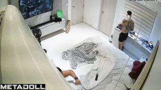 Tattooed couple enjoying perfect sex without sex toys