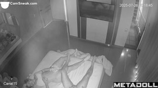The excited husband thrust his fingers deep into wife's vagina