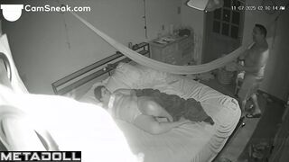 Fat milf seduced her elderly husband by showing him her hairy pussy