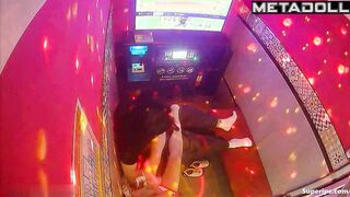 Lewd video from a hidden camera in a karaoke room with Korean couples
