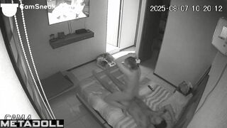 Wife warmed up her tender pussy with a vibrator for sex with her husband