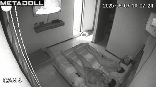 Wife warmed up her tender pussy with a vibrator for sex with her husband