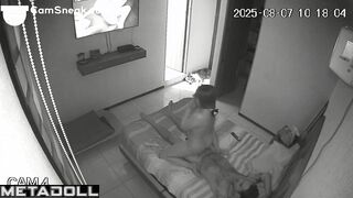 Wife warmed up her tender pussy with a vibrator for sex with her husband