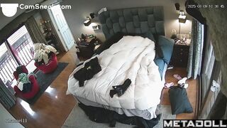 A curvy wife gets turned on by tickling and sits on her husband's cock