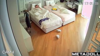 Bored schoolgirl secretly masturbates while watching porn