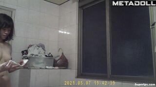 Check out her routine at home (pretty asian lady)